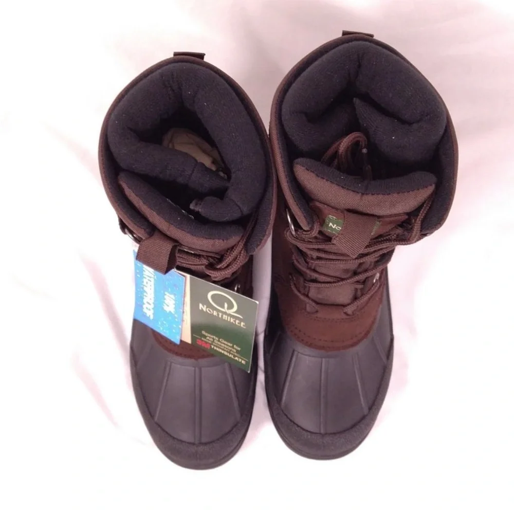 Men's NORTHHIKEE Waterproof Brown and Black Boots